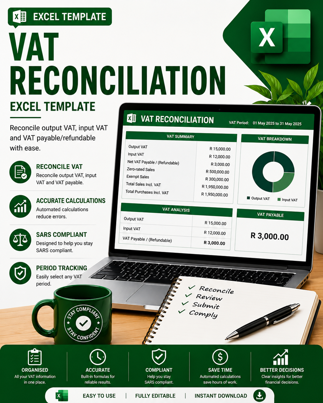 VAT Reconciliation Excel Template